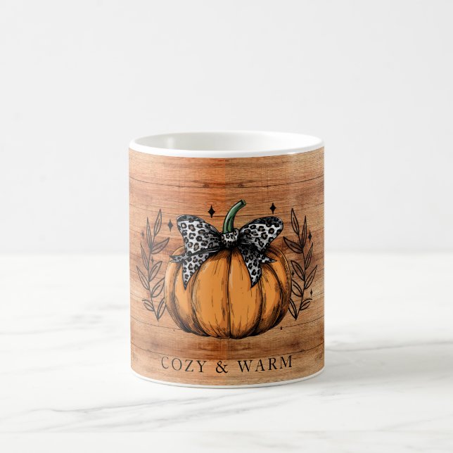 Mug Citrouille d'automne confortable et chaude  (Centre)