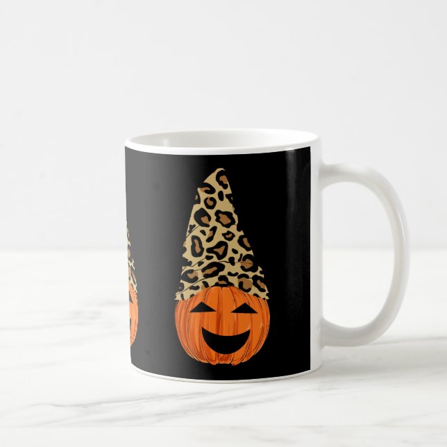 Mug Citrouille de Casquette Leopard mignon (Droite)