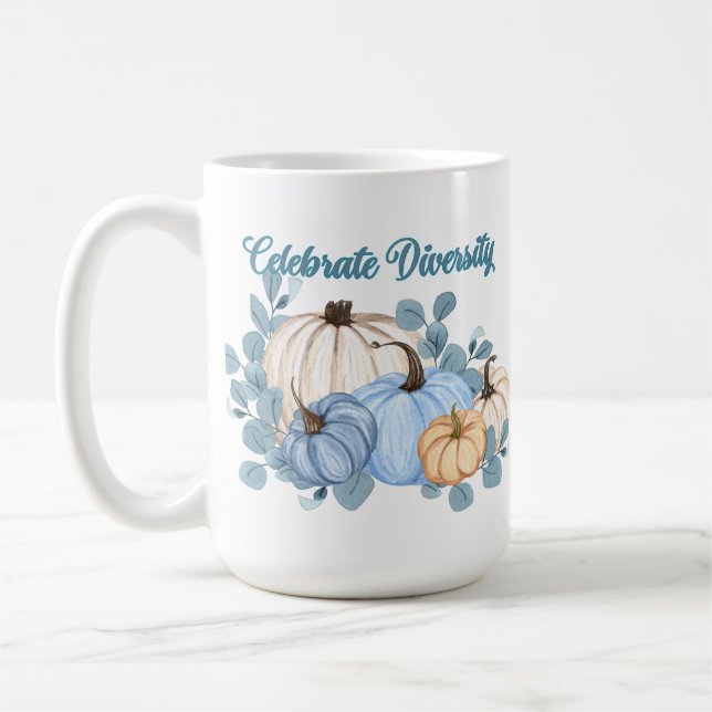 Mug Citrouille de célébration de la diversité  (Gauche)
