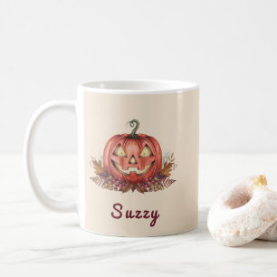 Mug Citrouille de la Sorcière Personnalisée