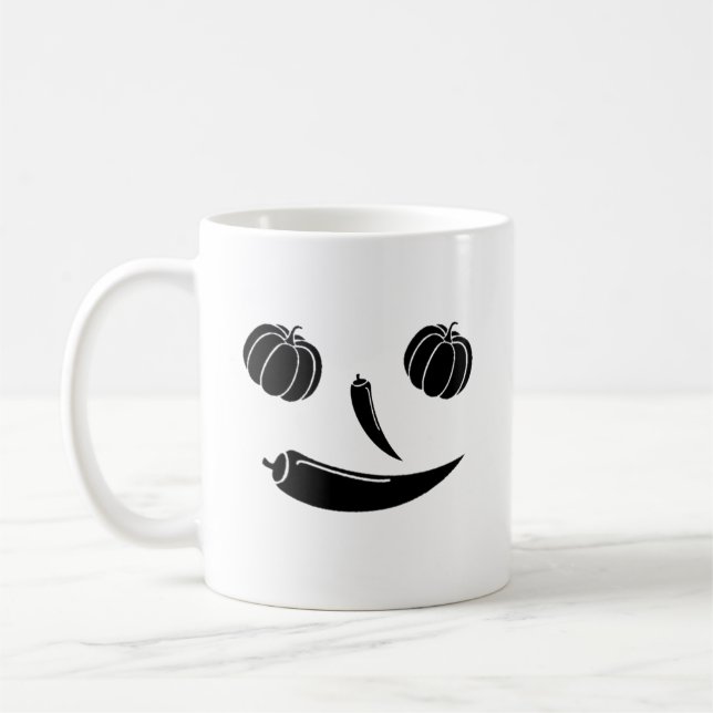 Mug citrouille de légumes mauvais heureux (Gauche)