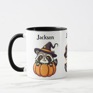 Mug Citrouille de raton laveur personnalisée pour Hall