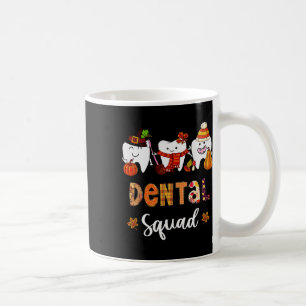 Mug Citrouille D'Escouade Dentaire Automne Laisse Dent