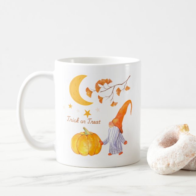 Mug Citrouille d'Halloween (Avec donut)