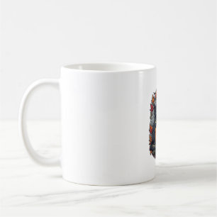 Mug Citrouille d'Halloween Chat Crâne Faucheuse Automn