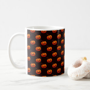 Mug Citrouille D'Halloween, Citrouille Orange Trou Ou