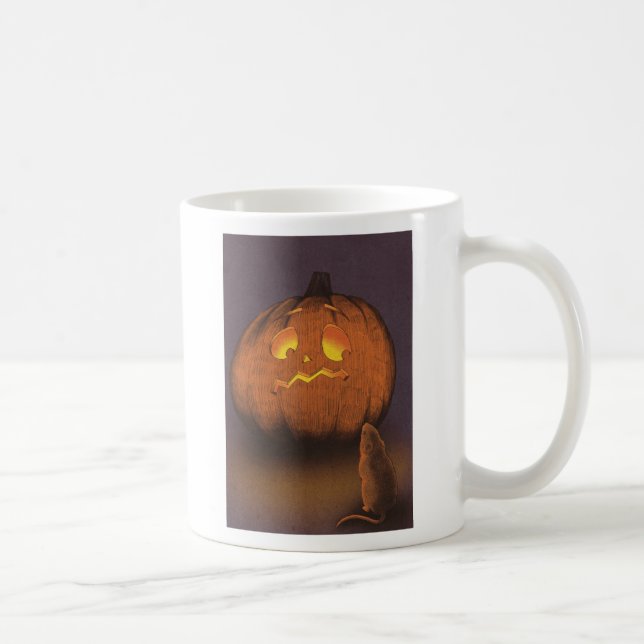 Mug Citrouille d'Halloween et souris (Droite)