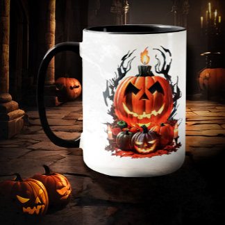 Mug Citrouille d'horreur d'Halloween