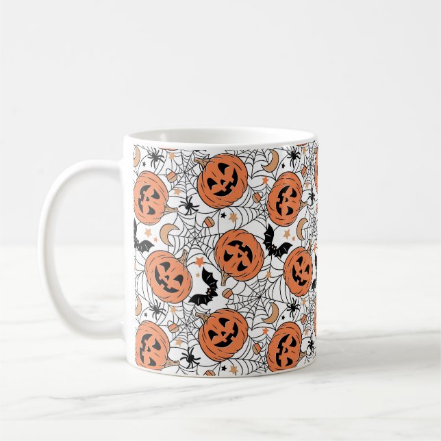 Mug Citrouille éffrayant Motif Halloween (Gauche)