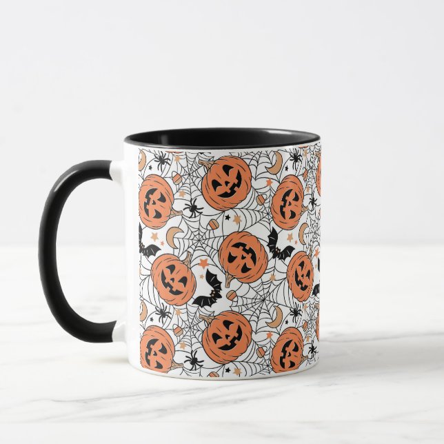 Mug Citrouille éffrayant Motif Halloween (Gauche)