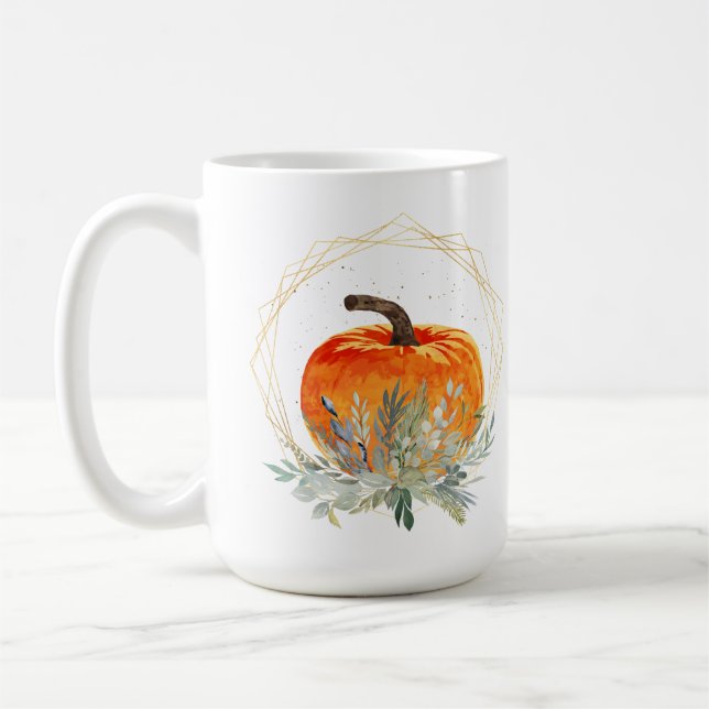 Mug Citrouille élégant (Gauche)