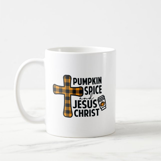 Mug Citrouille épicée et Jésus-Christ (Gauche)