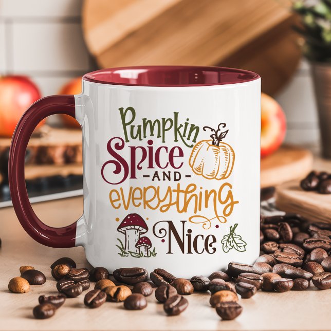 Mug Citrouille Épicée Et Tout Ce Qui Est Agréable Auto (Créateur téléchargé)