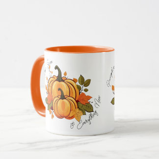 Mug Citrouille Épicée & Tout Chouette (Double)