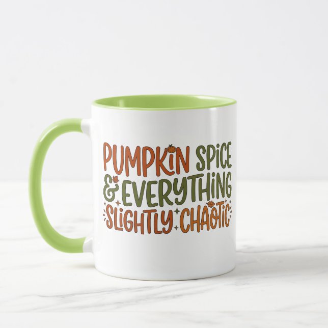 Mug Citrouille Épicée & Tout Un Peu Chaotique (Gauche)