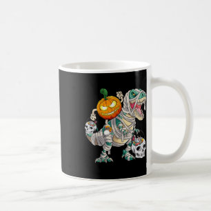 Mug Citrouille équitation Mummy Dinosaur T Rex Hallowe