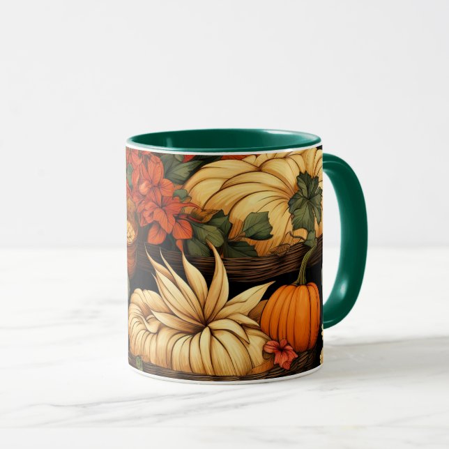 Mug Citrouille et plus encore, automne, (Devant droit)