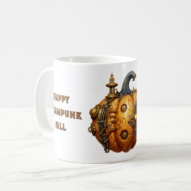 Mug Citrouille Fall Steampunk (Devant gauche)