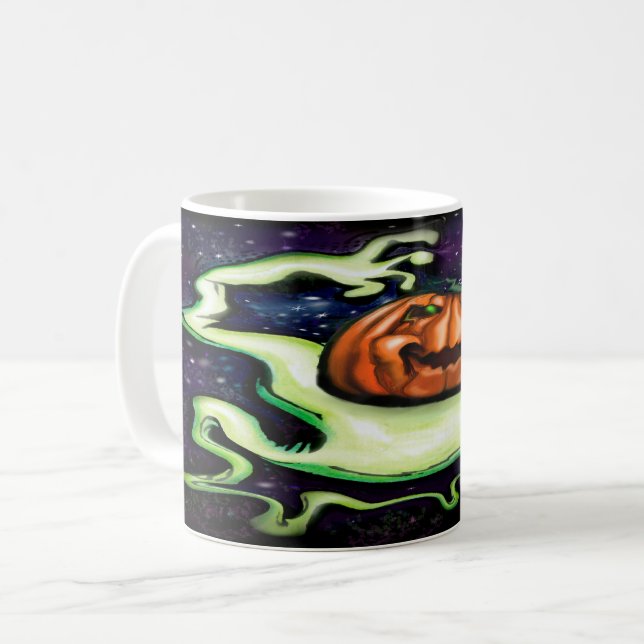 Mug Citrouille fantomatique (Devant gauche)