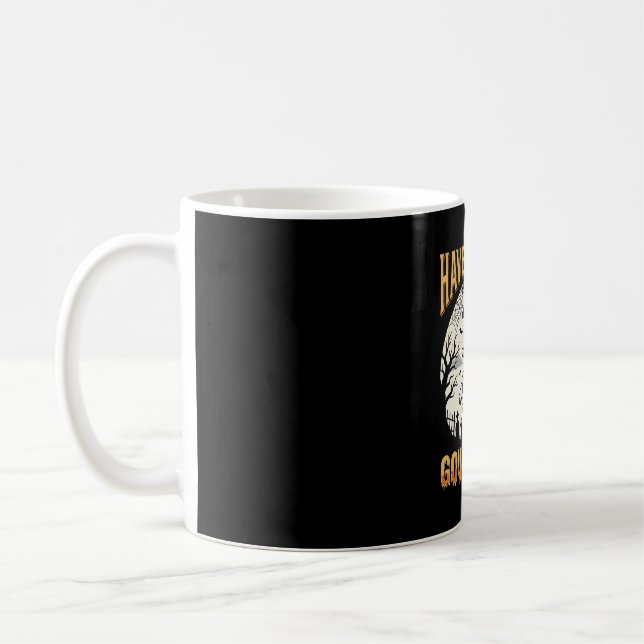 Mug Citrouille Fantôme de la période funky d'Halloween (Gauche)