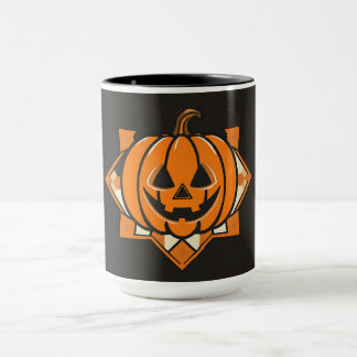 Mug Citrouille géométrique de Halloween