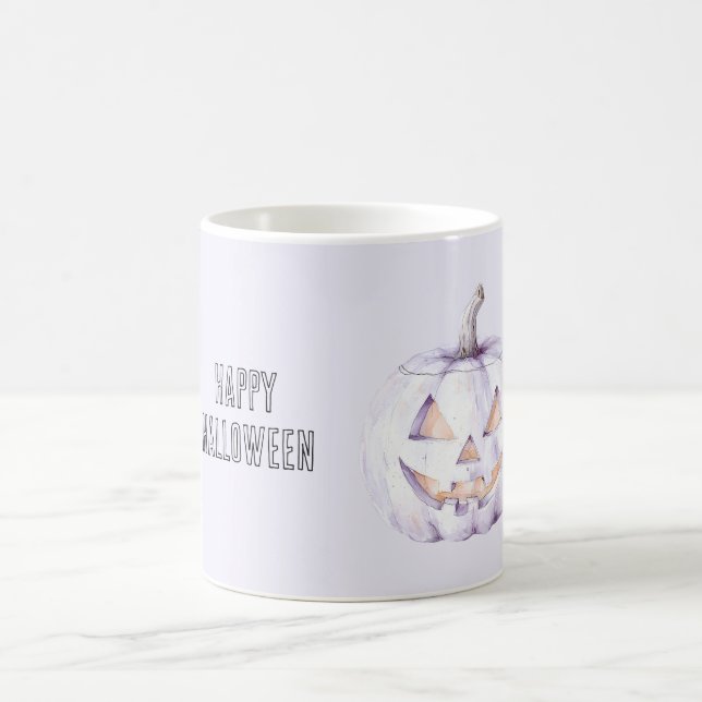 Mug Citrouille Halloween lavande (Centre)