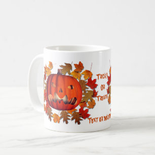 Mug Citrouille Jack-o'-lantern Halloween Personnalisé