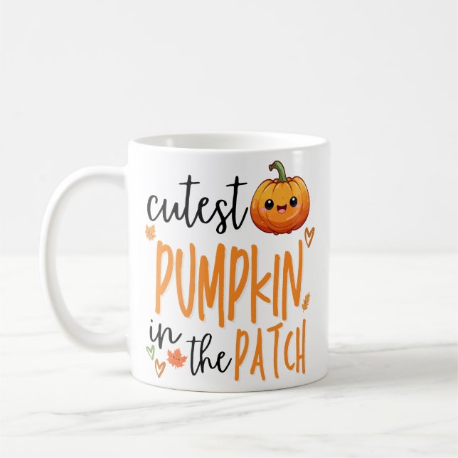 Mug Citrouille la plus mignonne du jardin, premier Hal (Gauche)