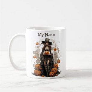 Mug Citrouille Mage Witch : Halloween Witch Customisée