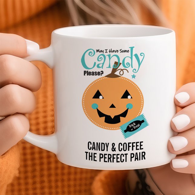 Mug Citrouille personnalisable Jack-o'-lantern Hallowe (Créateur téléchargé)