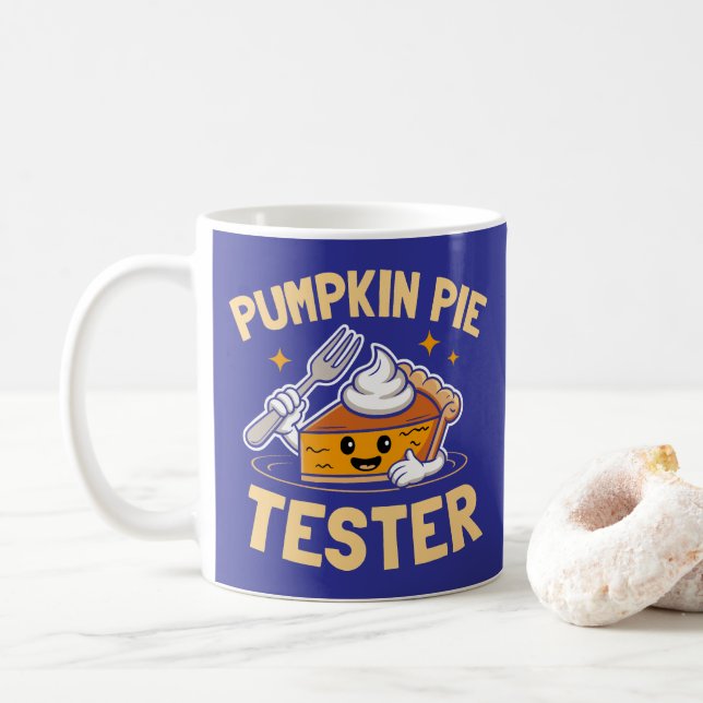 Mug Citrouille Pie Tester Thanksgiving (Avec donut)