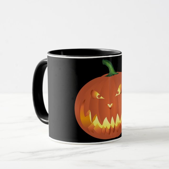 Mug Citrouille pour Halloween ... (Devant gauche)