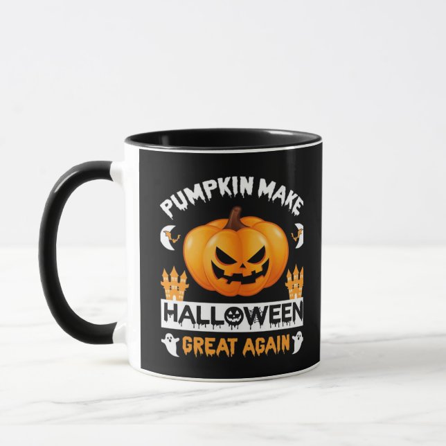 Mug Citrouille Rendre Halloween grand à nouveau (Gauche)