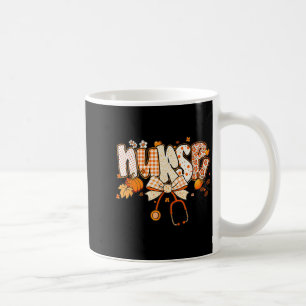 Mug Citrouille Rétro Infirmière Stethoscope Vie Automn