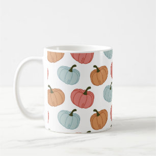 Mug Citrouille rétro Thanksgiving Motif sans couture