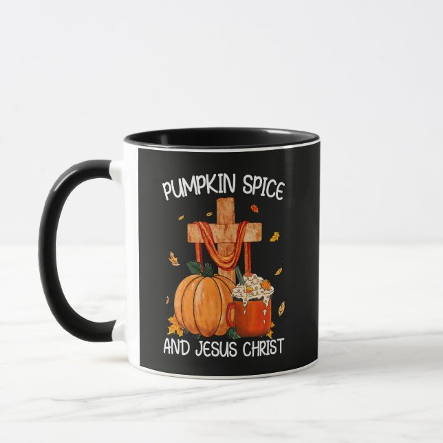 Mug Citrouille Spice et Jésus-Christ (Gauche)