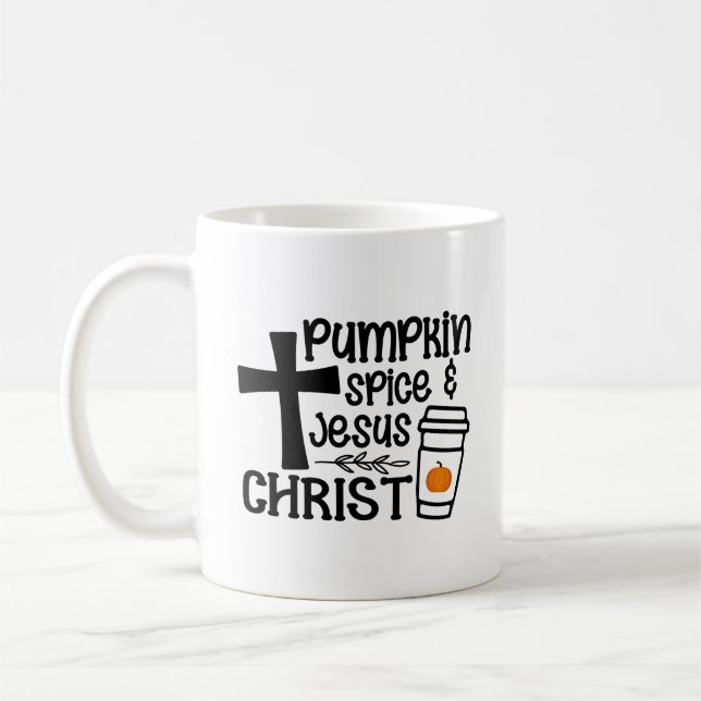Mug Citrouille Spice et Jésus Christ (Gauche)