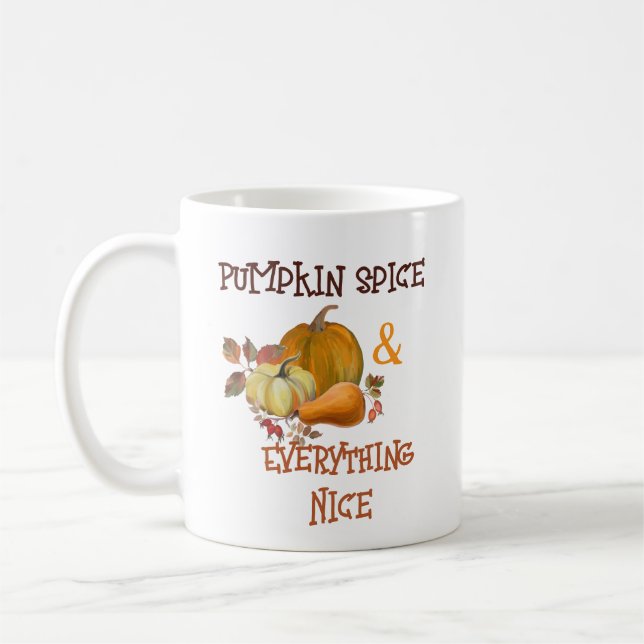 Mug Citrouille Spice & Tout Ce Qui Est Agréable Automn (Gauche)