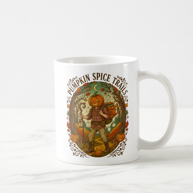 Mug Citrouille Spice Trails Randonnée d'automne (Droite)
