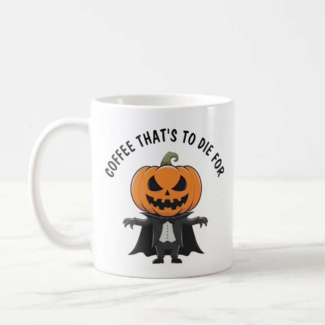 Mug Citrouille Vampire (Gauche)