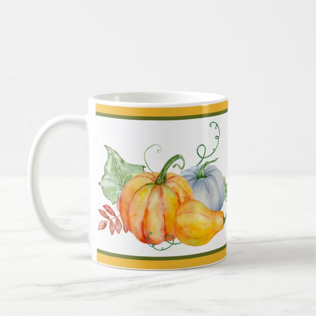 Mug Citrouilles aquarelles  (Gauche)