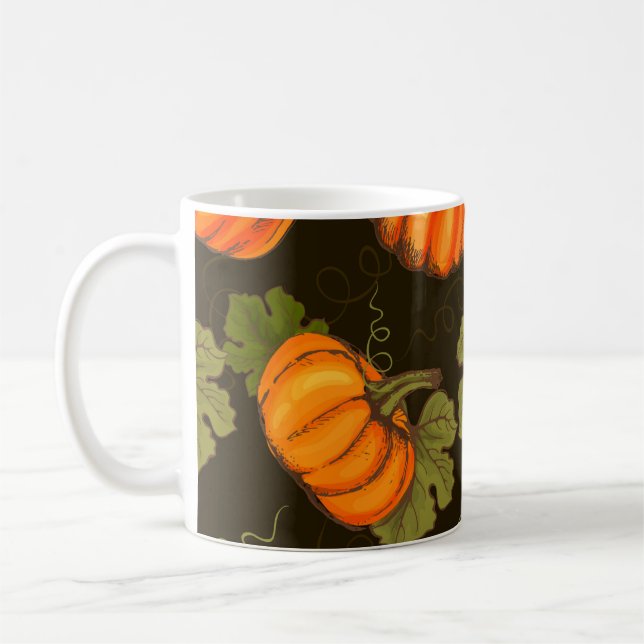 Mug Citrouilles biologiques : Ferme à table (Gauche)