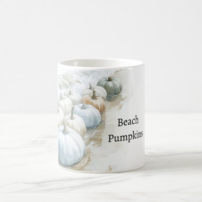 Mug Citrouilles bleues de la plage de l'océan (Centre)