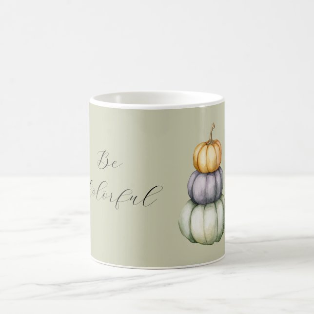 Mug Citrouilles Colorées Orange Violet Menthe (Centre)