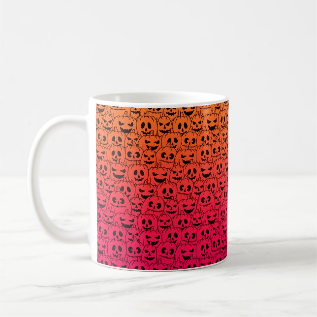Mug Citrouilles colorés éffrayants - Motif d'Halloween (Gauche)