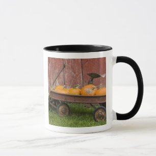 Mug Citrouilles dans un vieux chariot