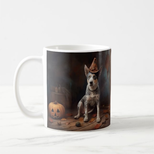 Mug Citrouilles de Halloween effrayantes pour bovins a (Gauche)