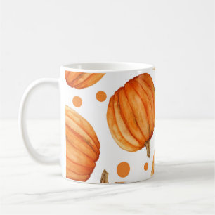 Mug Citrouilles dessinés à la main : motif d'Halloween