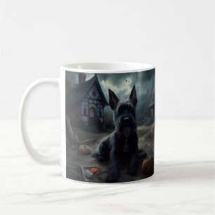 Mug Citrouilles Écossais Terriers Halloween Effrayant