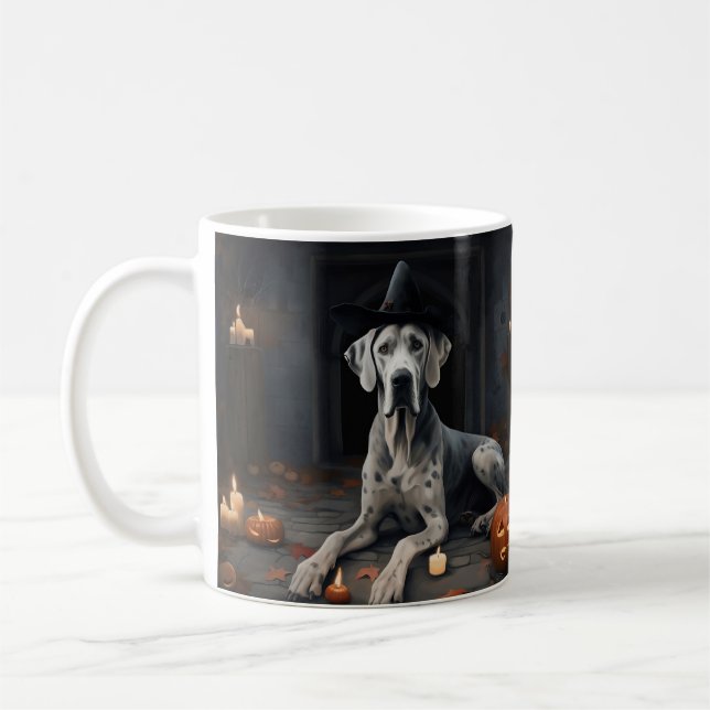 Mug Citrouilles Great Dane Halloween Épouvantable Flip (Gauche)